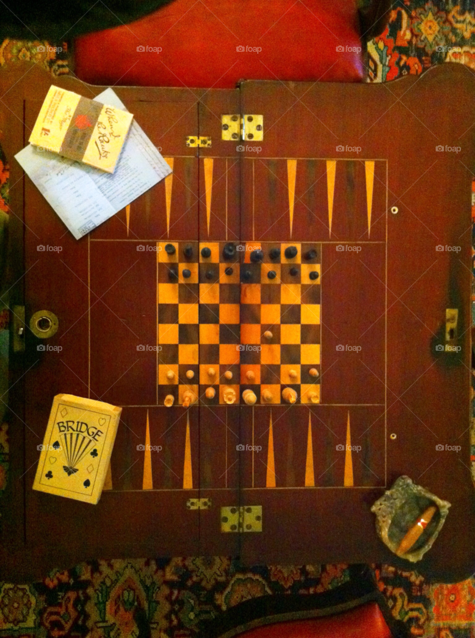 polesden lacey surrey england uk bridge board chess by empireog