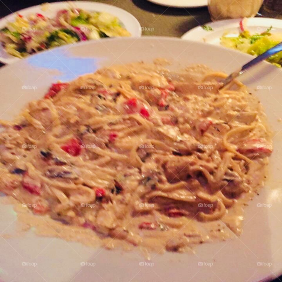 Cajun Chicken Linguine at Rich and Charlies, St. Louis, MO