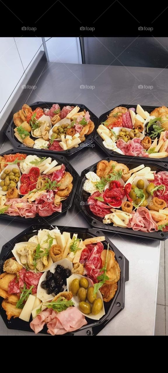 Dish of salted meats