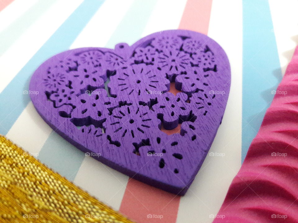 Purple Background # Heart