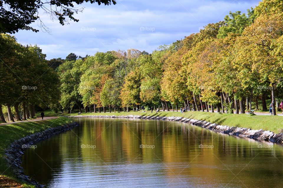 Djurgården canal Sweden . Djurgården canal Sweden 