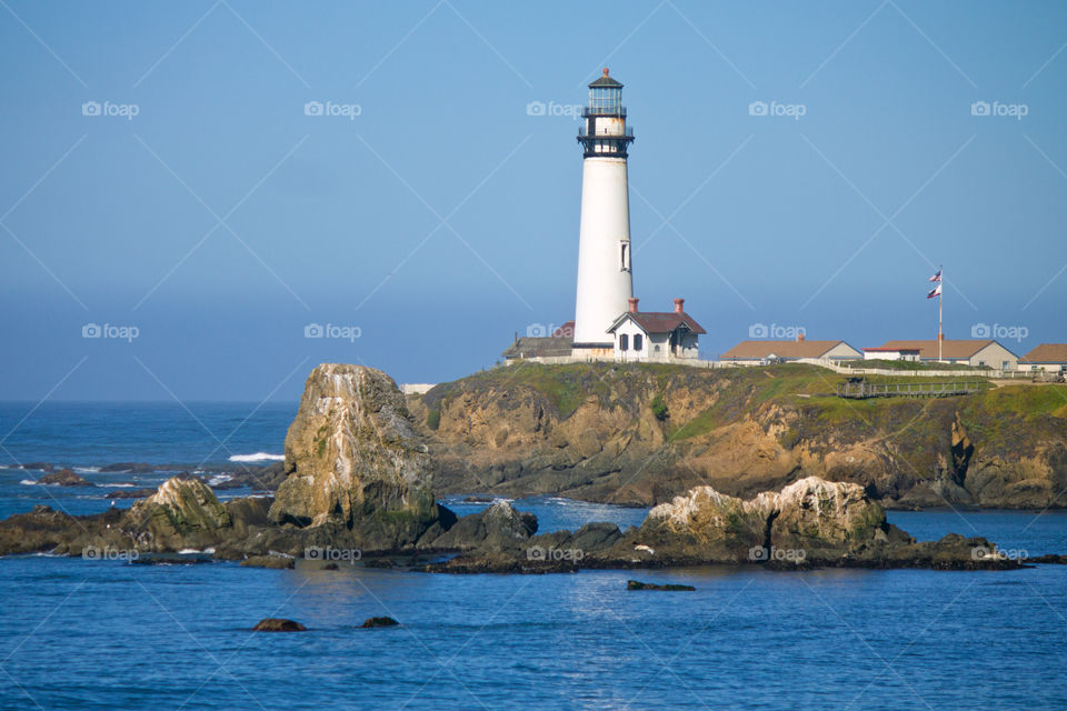 Lighthouse near the sea