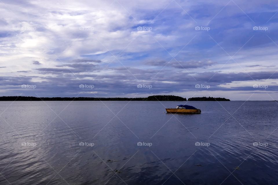 Boat in the ocean