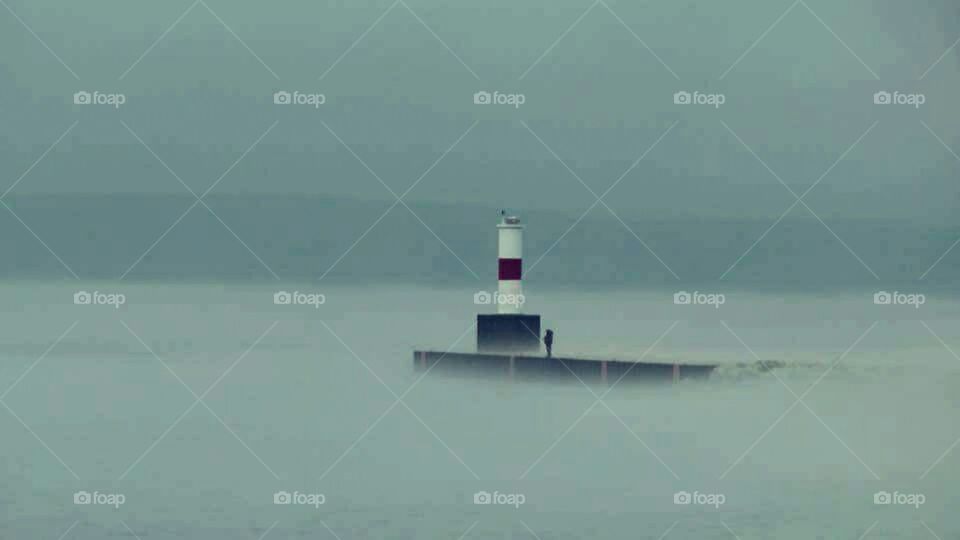 stormy lighthouse