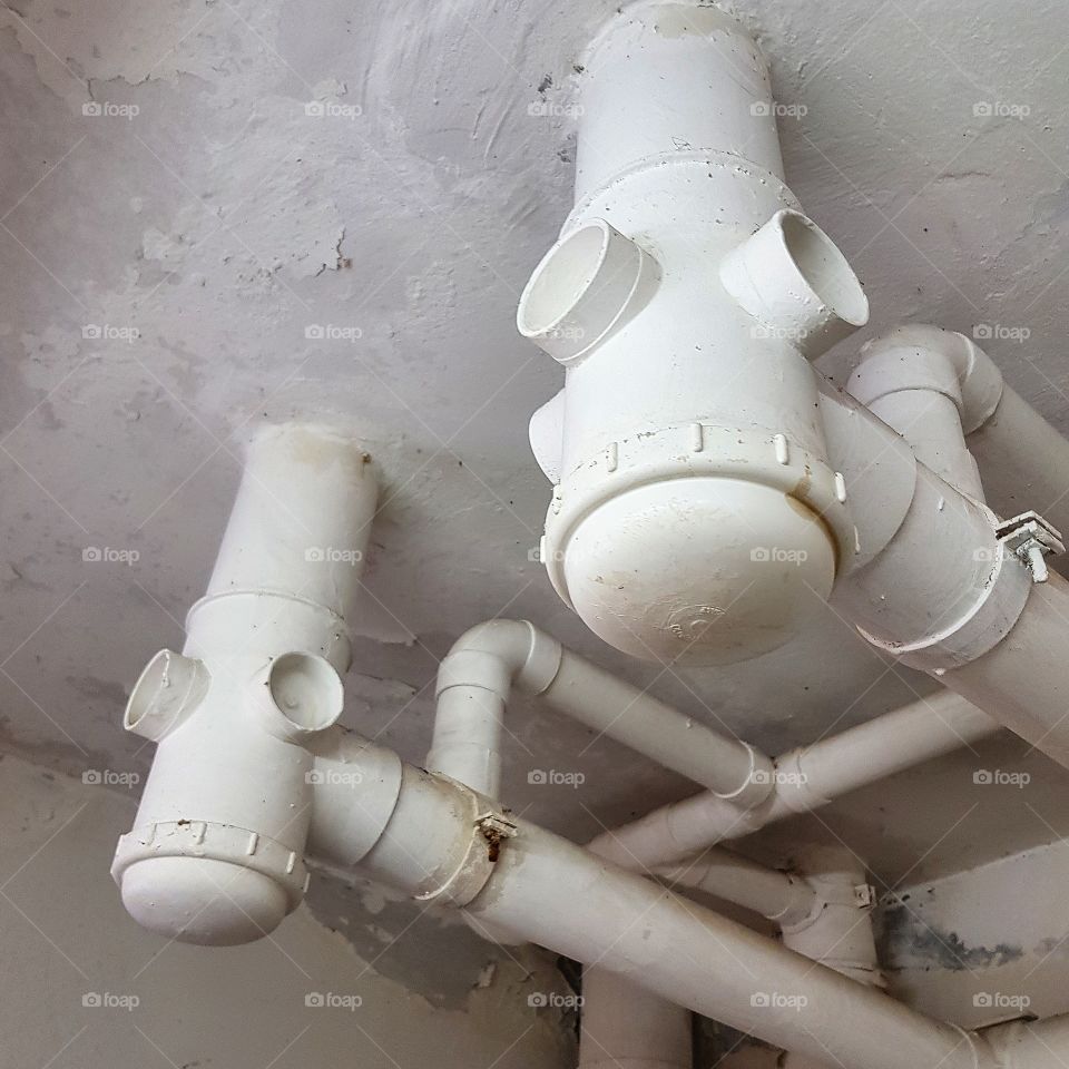 Drainpipe in building