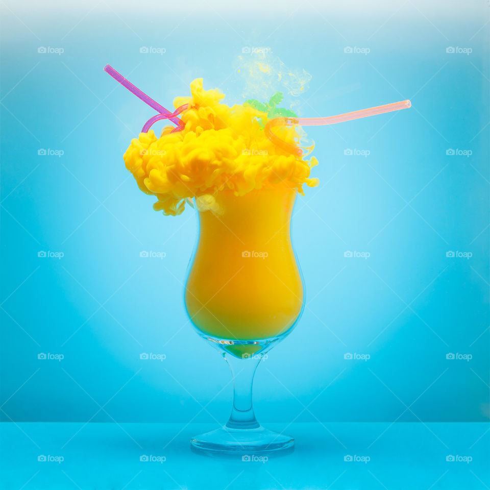 Cocktail, Tropical, Juice, Glass, Cold