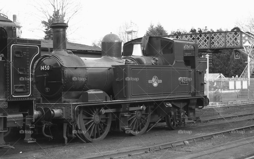 GWR auto locomotive 0.4.2 at Bridgnorth station shed SVR