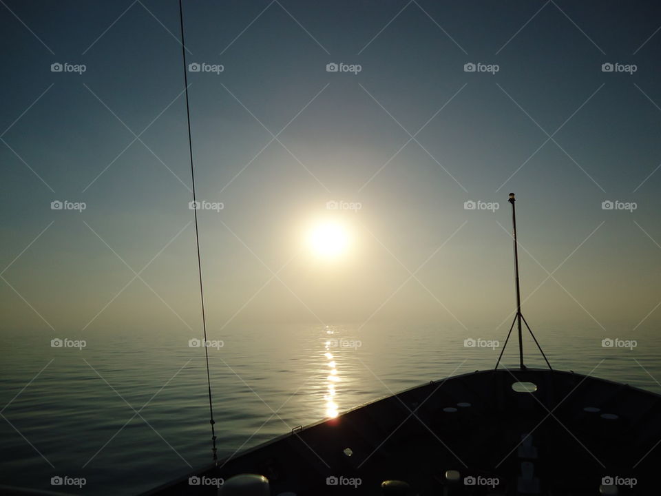 Sailing into the sunset