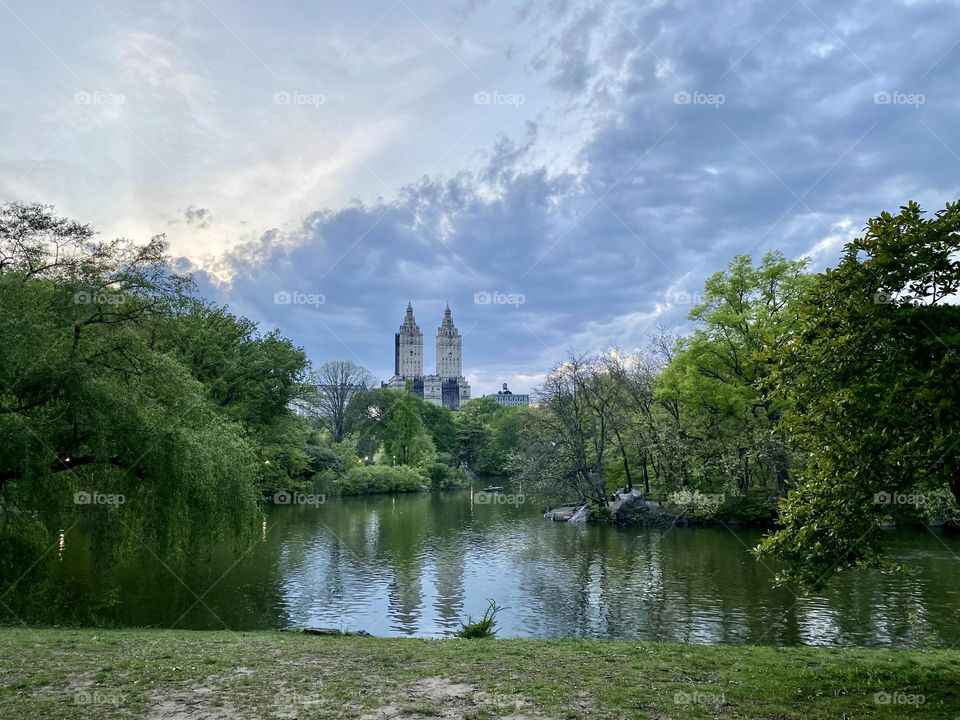 Row boating in Central Park New York