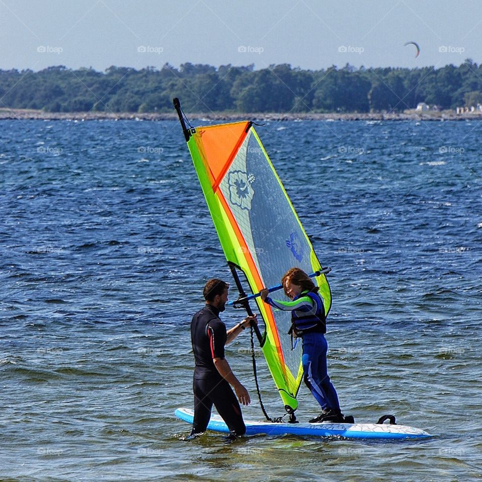 Learning how to windsurf