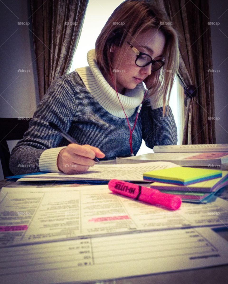 Study. Stressed. College. Work. Homework. Confidence. 