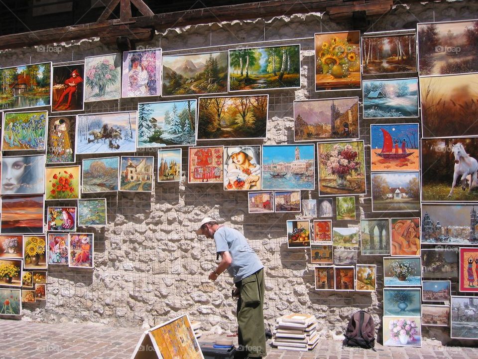 Art wall in Kraków 