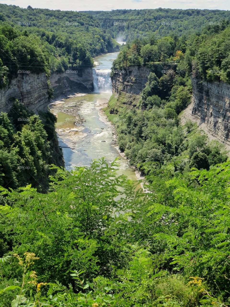 Letchworth state park waterfalls