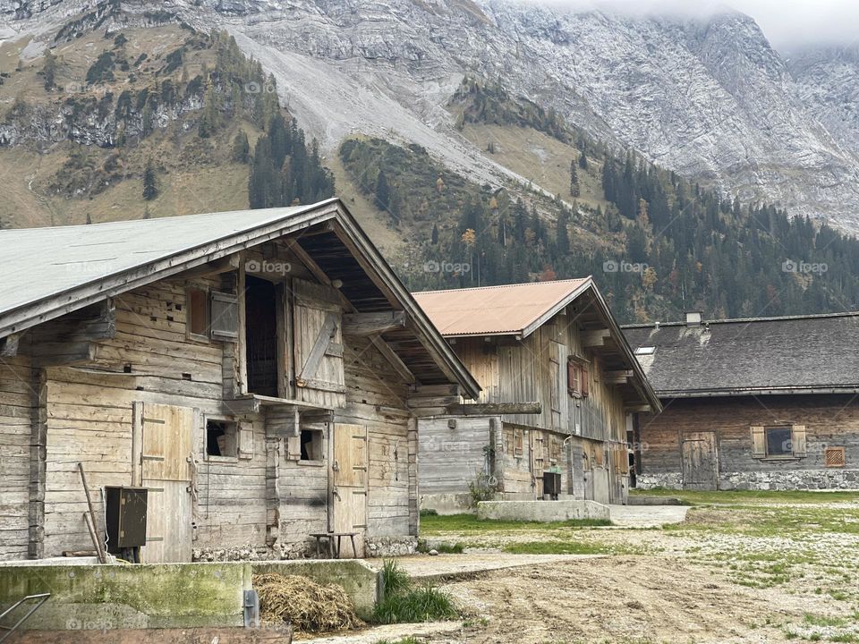 Austrian small village in the Alps