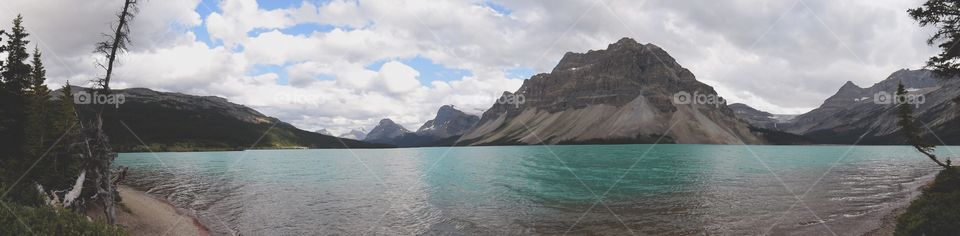 Bow Lake in Alberta Canada