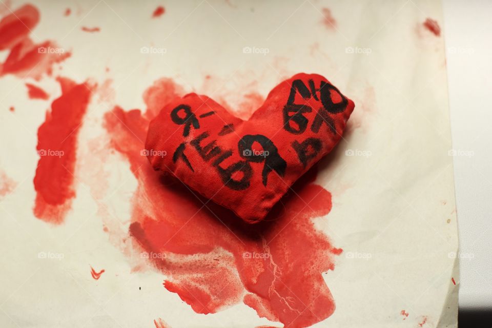 children's crafts red heart