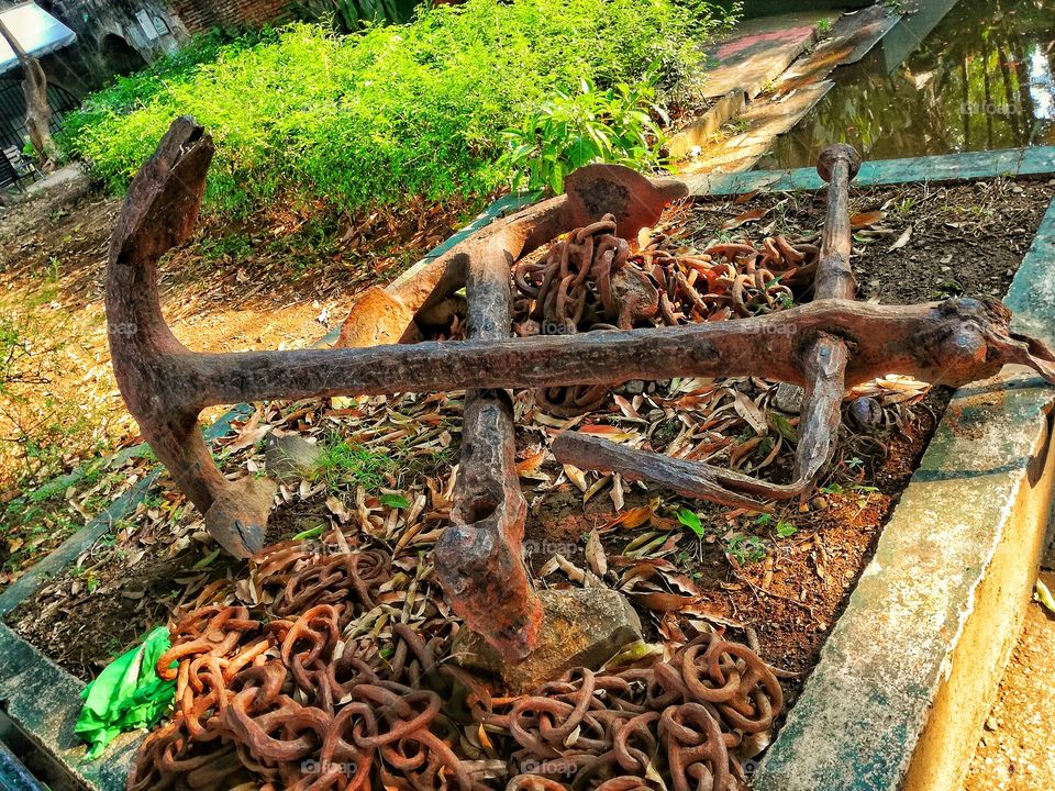 Old and rusty anchors!