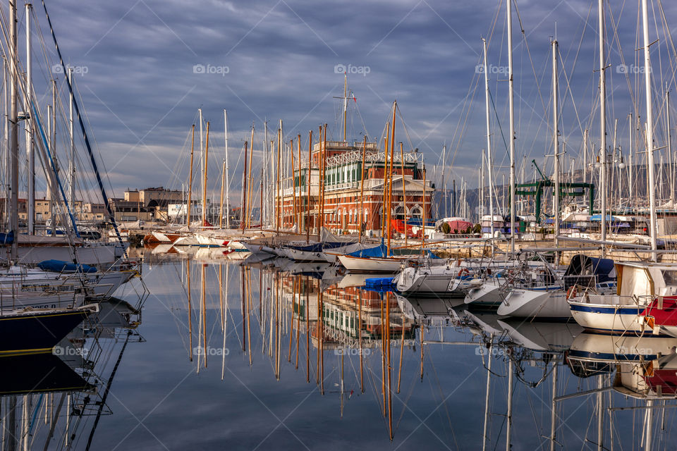 Marina in Trieste, Italy