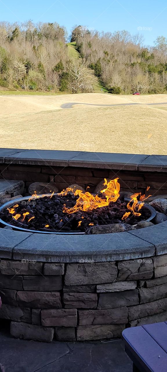 Firepit With Fire