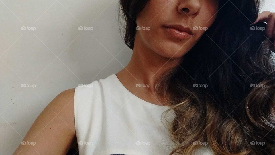 Lips. Brazilian Girl