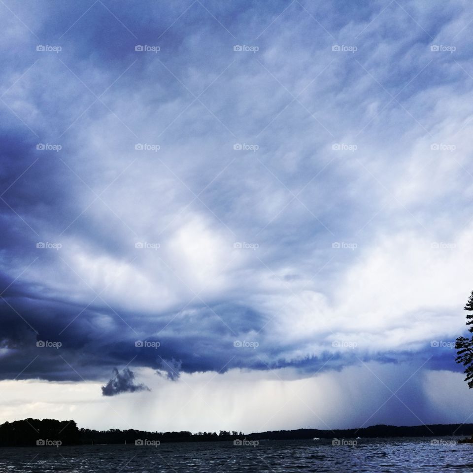 Rolling Storm Over the Lake
