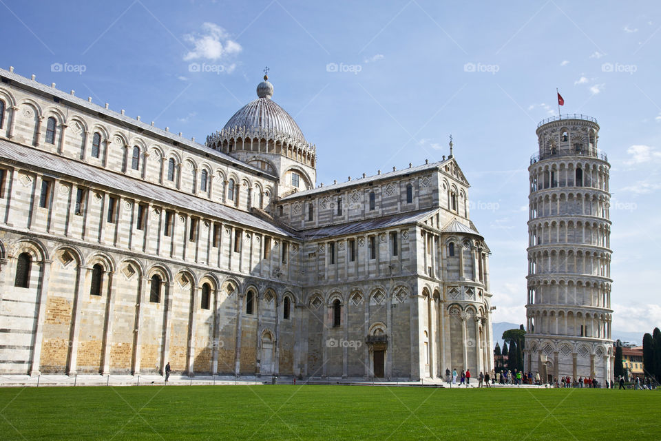 Leaning tower in Pisa. 