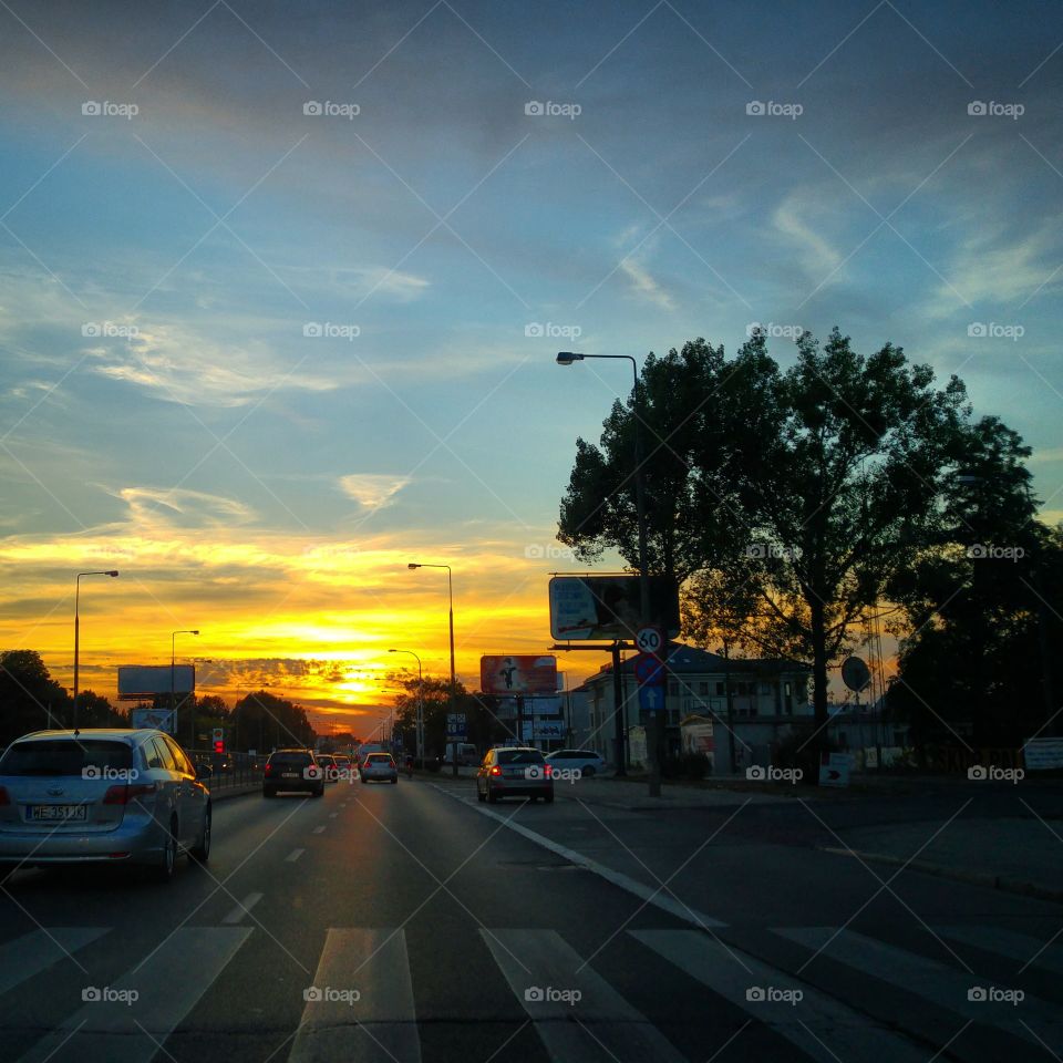 Drive towards sunset 🌇