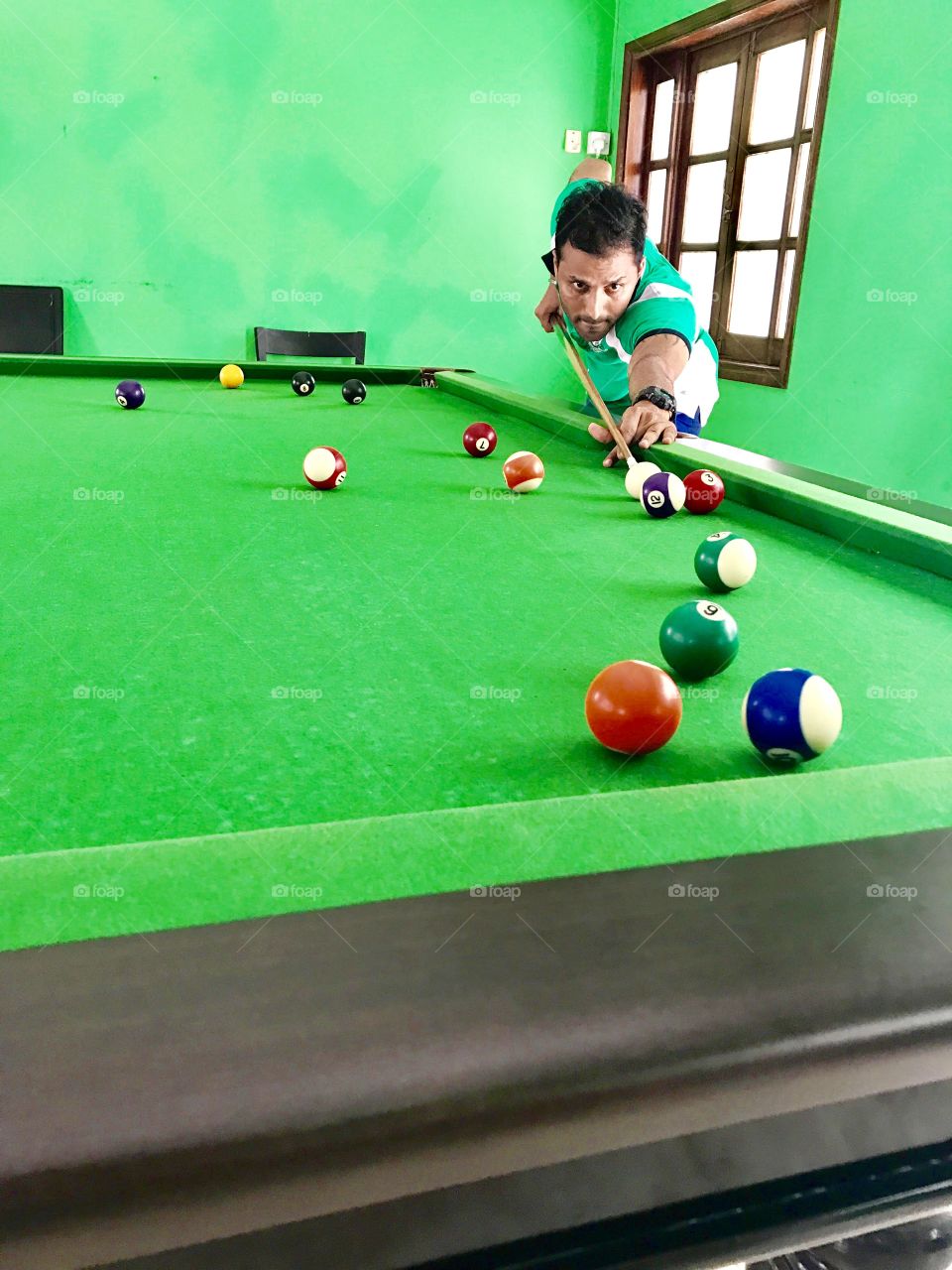 8ball in green 