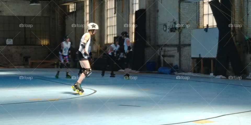 Pensive Derby Skater