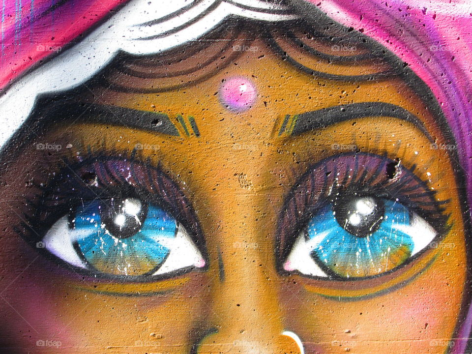artistic painted eyes