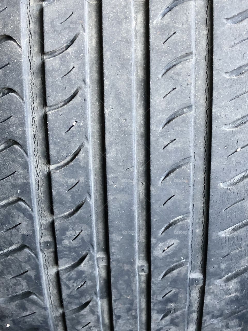 Wheel tire, detail view