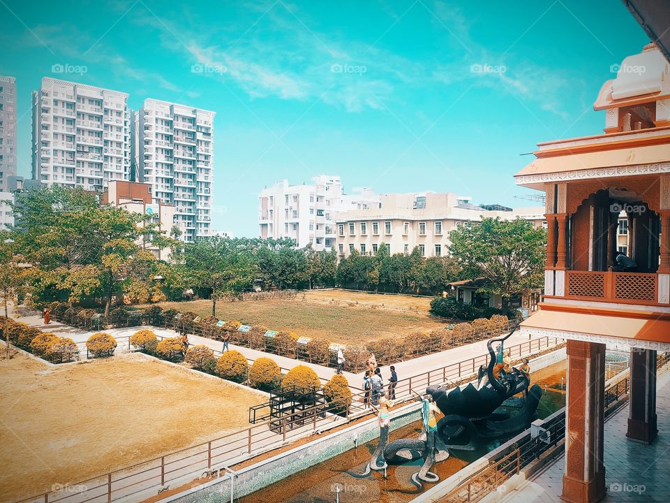 ISKCON NVCC TEMPLE KATRAJ PUNE MAHARASHTRA Garden view