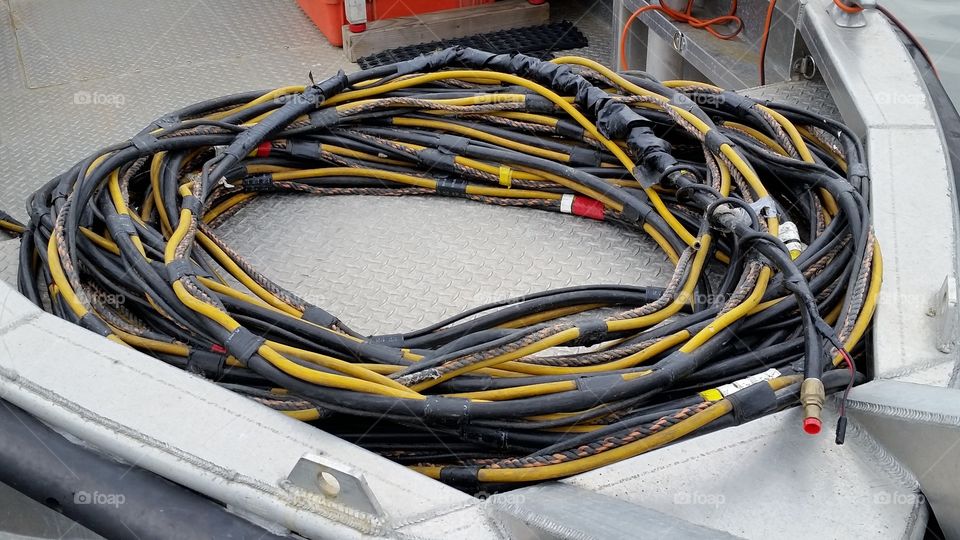 Cable coiled