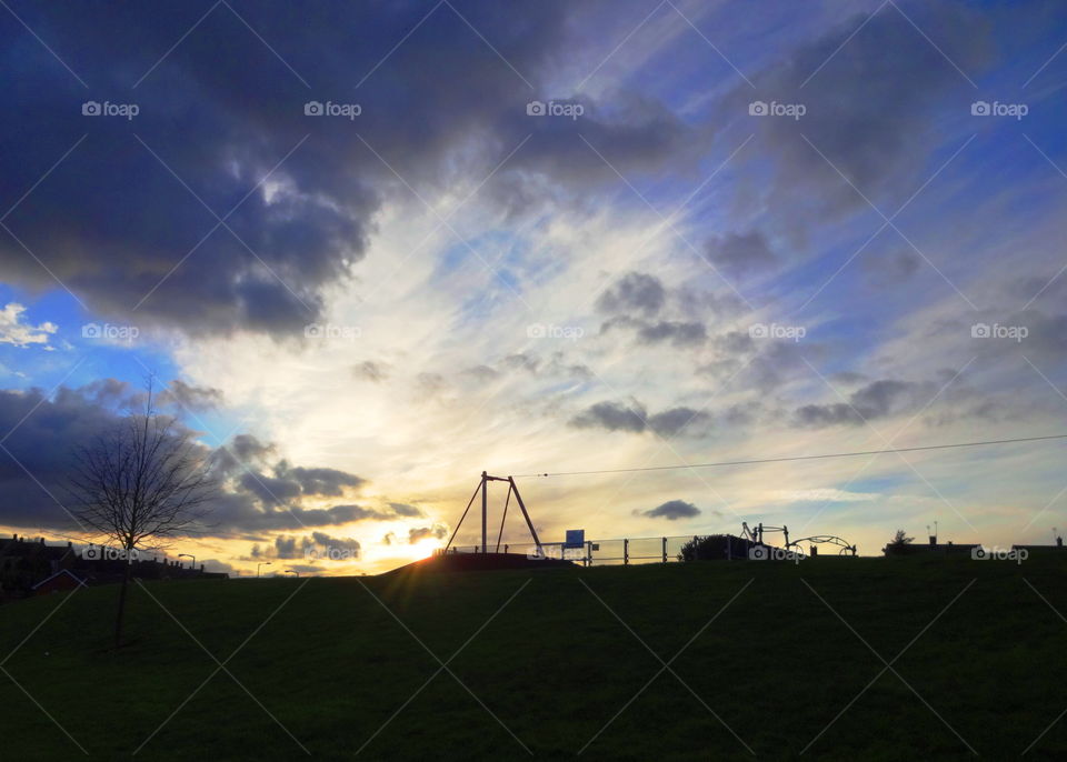 golden hour on the playground