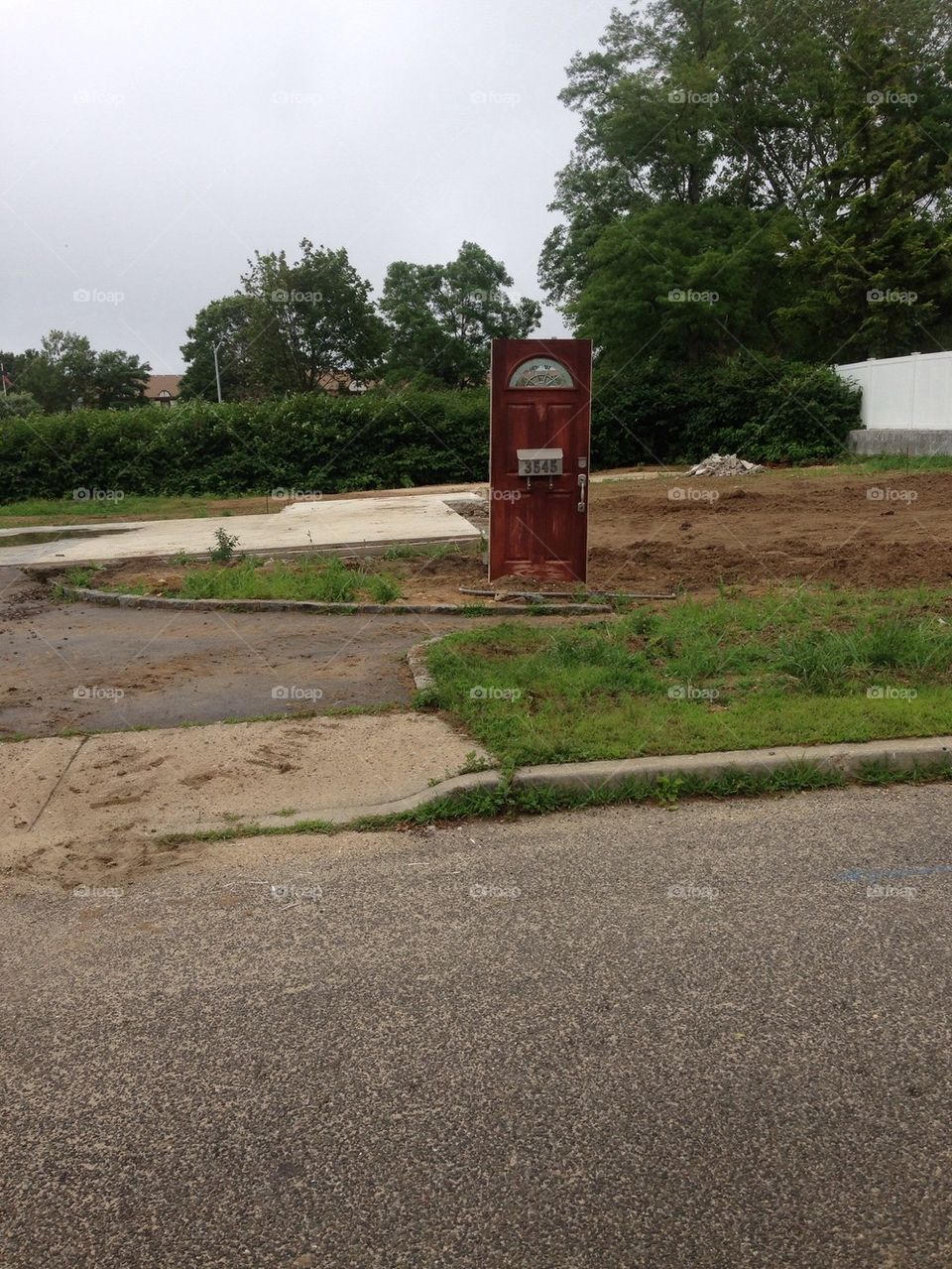 Front door to nowhere