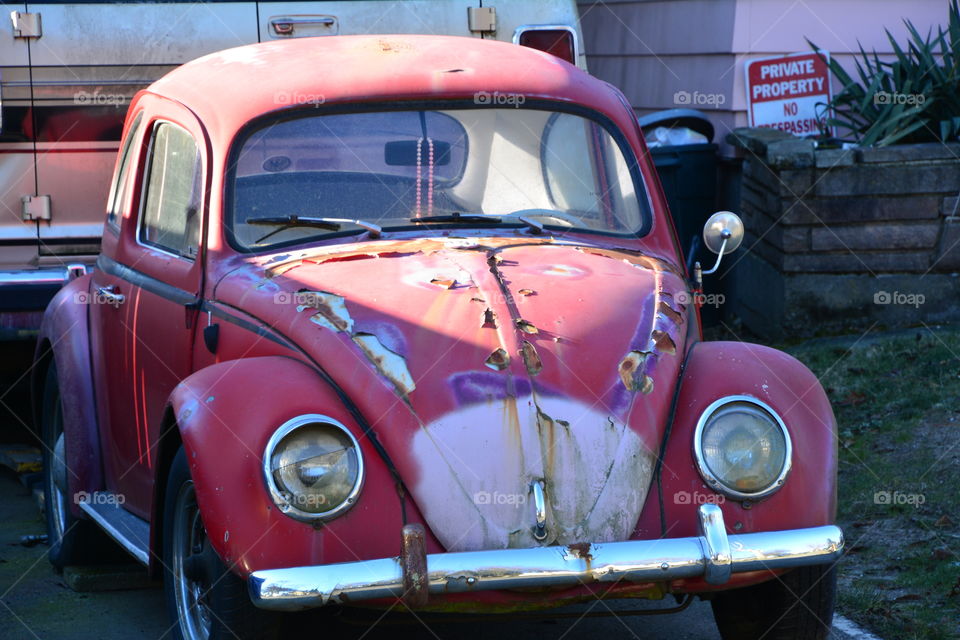 Volkswagen Beetle with character 