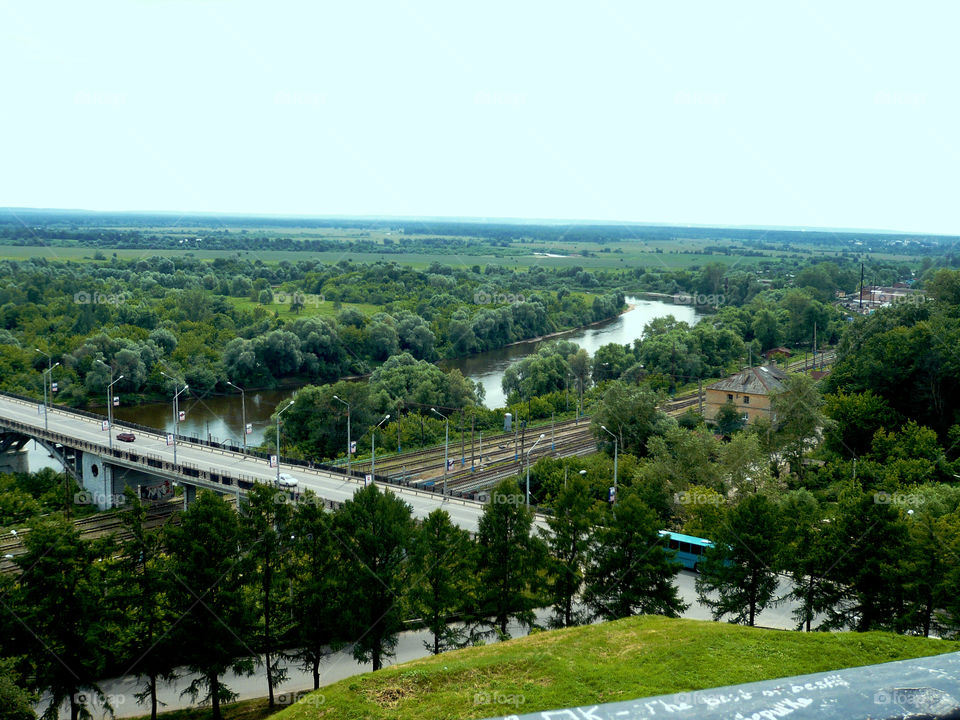 River. bridge.