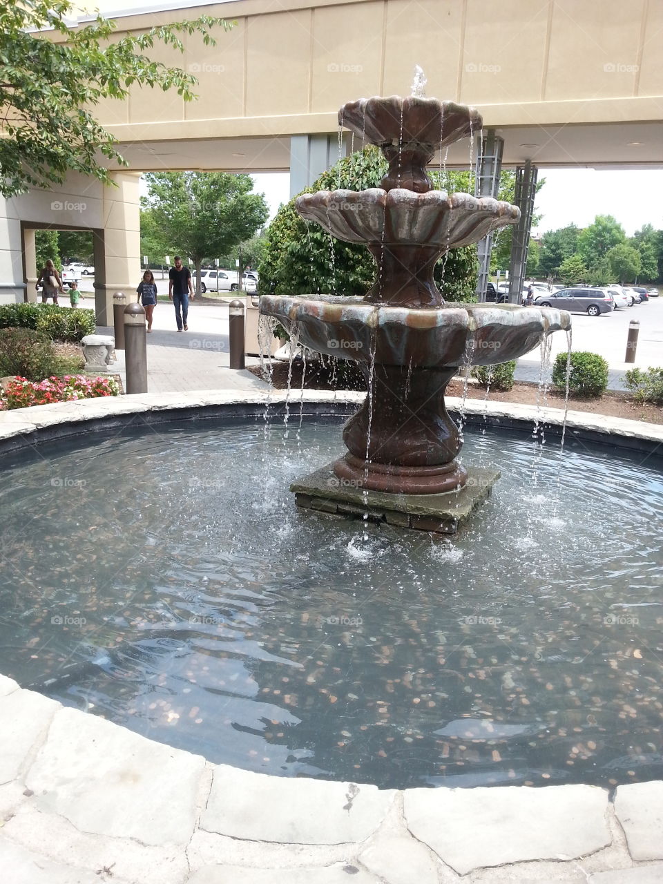 Dug Out Pool, Fountain, Water, Garden, Park