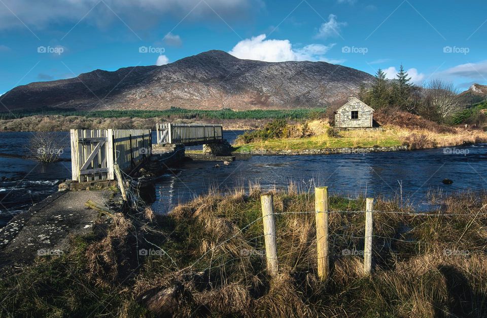 Derryclare natural reserve in Connemara National park in county Galway, Ireland