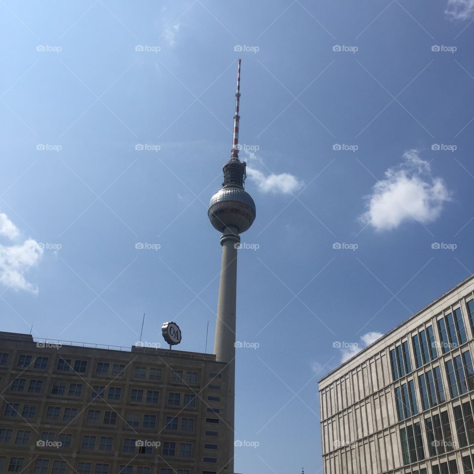 berlin tv tower, taken in alexanderplatz
