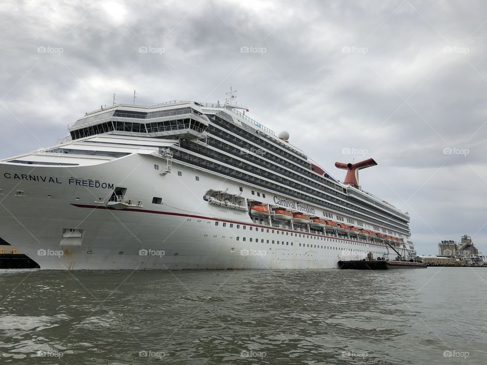 Cruise ship at Galveston