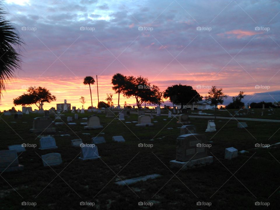 Graveyard Sunset