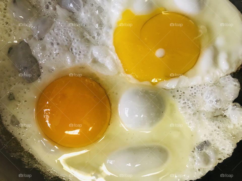 Sunnyside up face for breakfast 