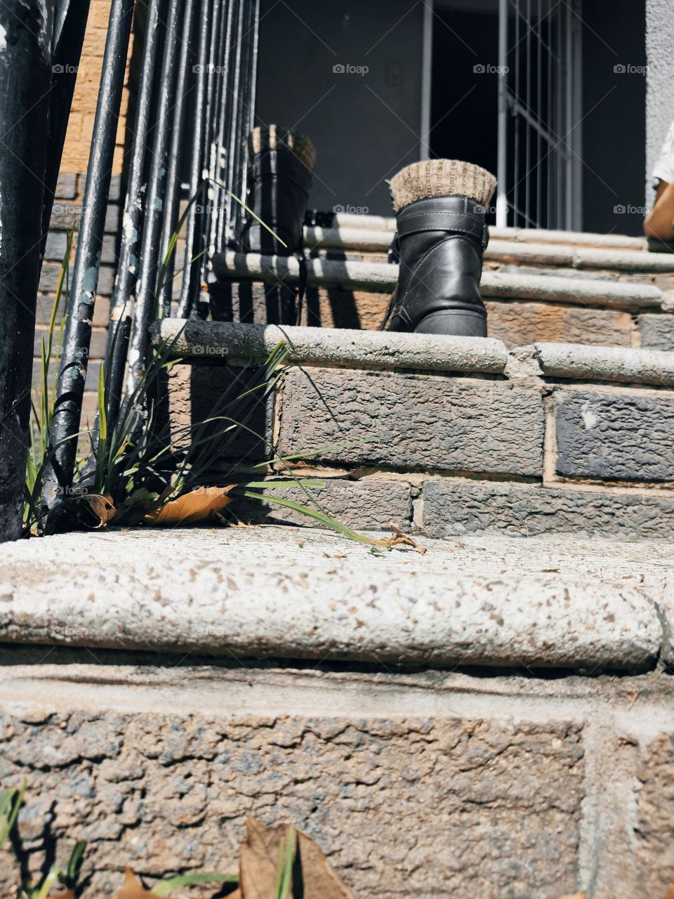 Shoes on stairs