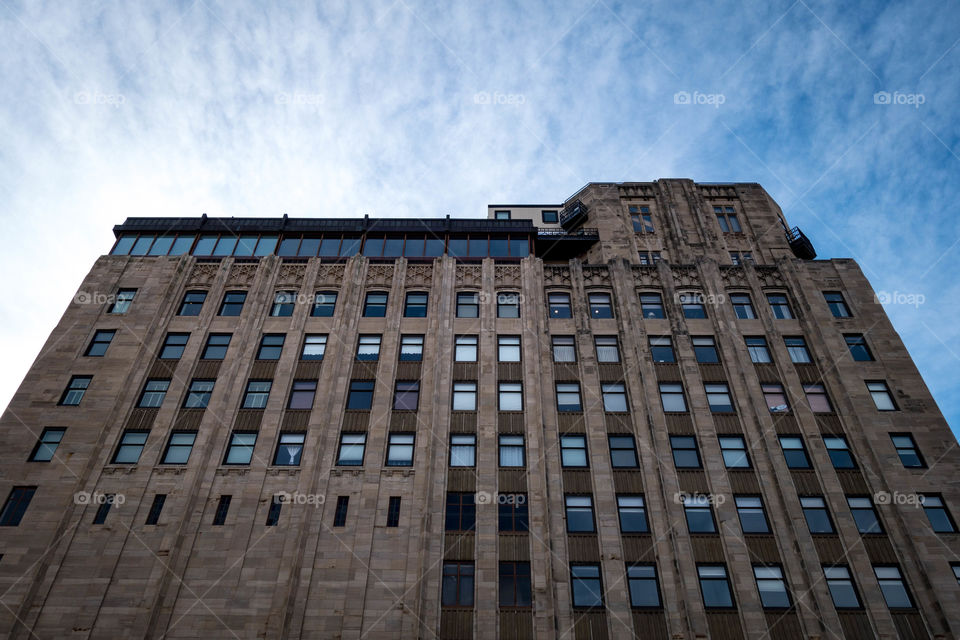 Low angle view of building against sky