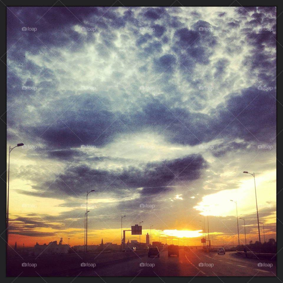 Sunset, Tunis