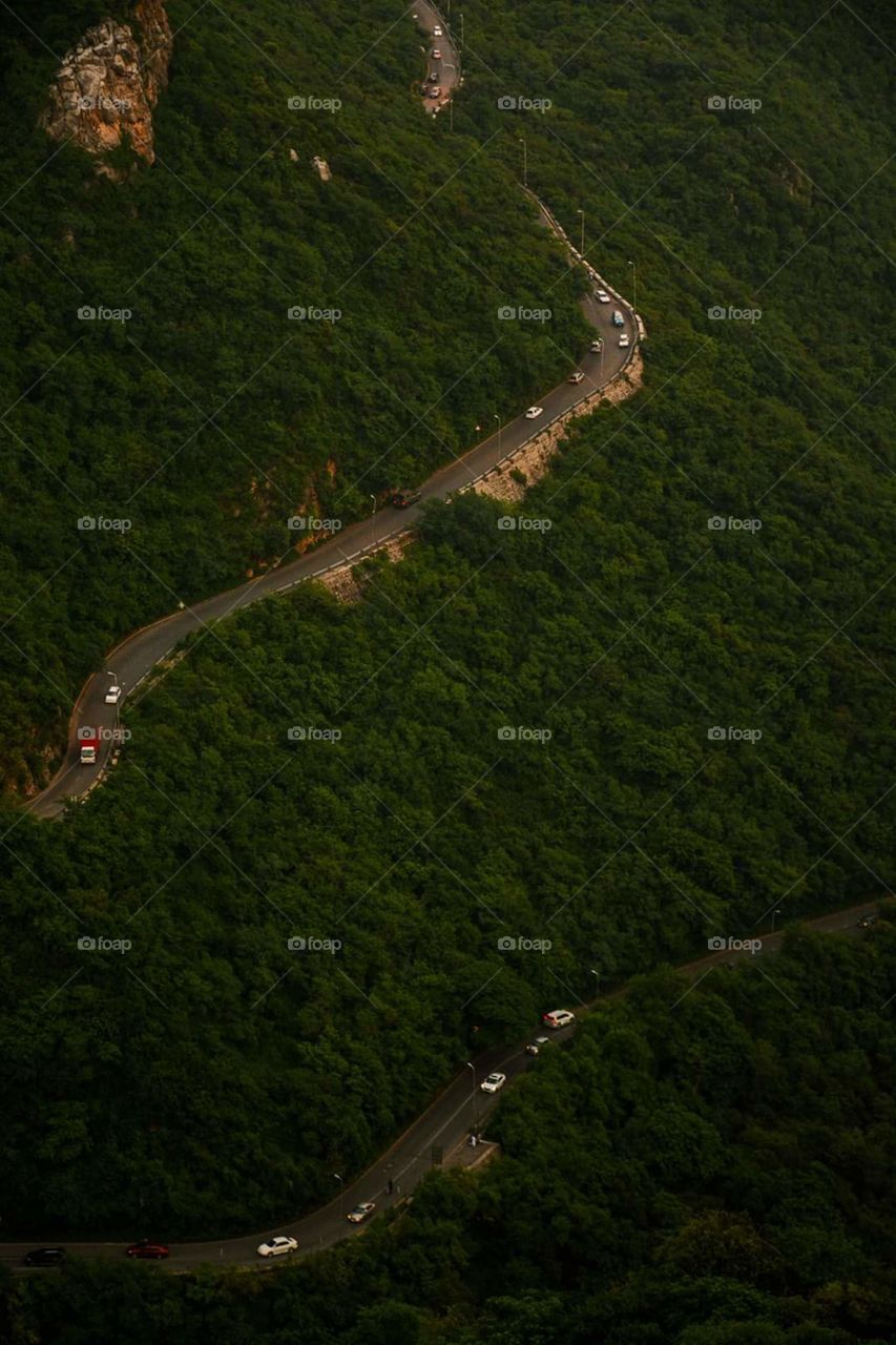 Mountains road Islamabad Pakistan