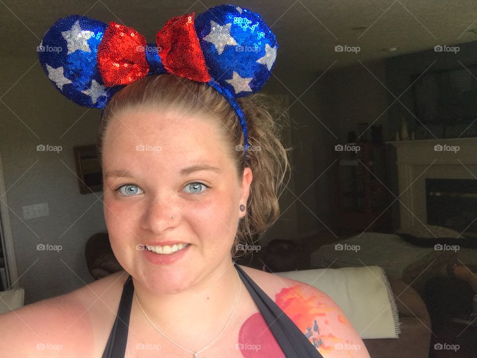 Getting all dressed up for Memorial Day. 