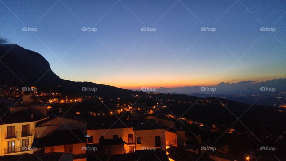 Sunset in Castelvetere sul Calore