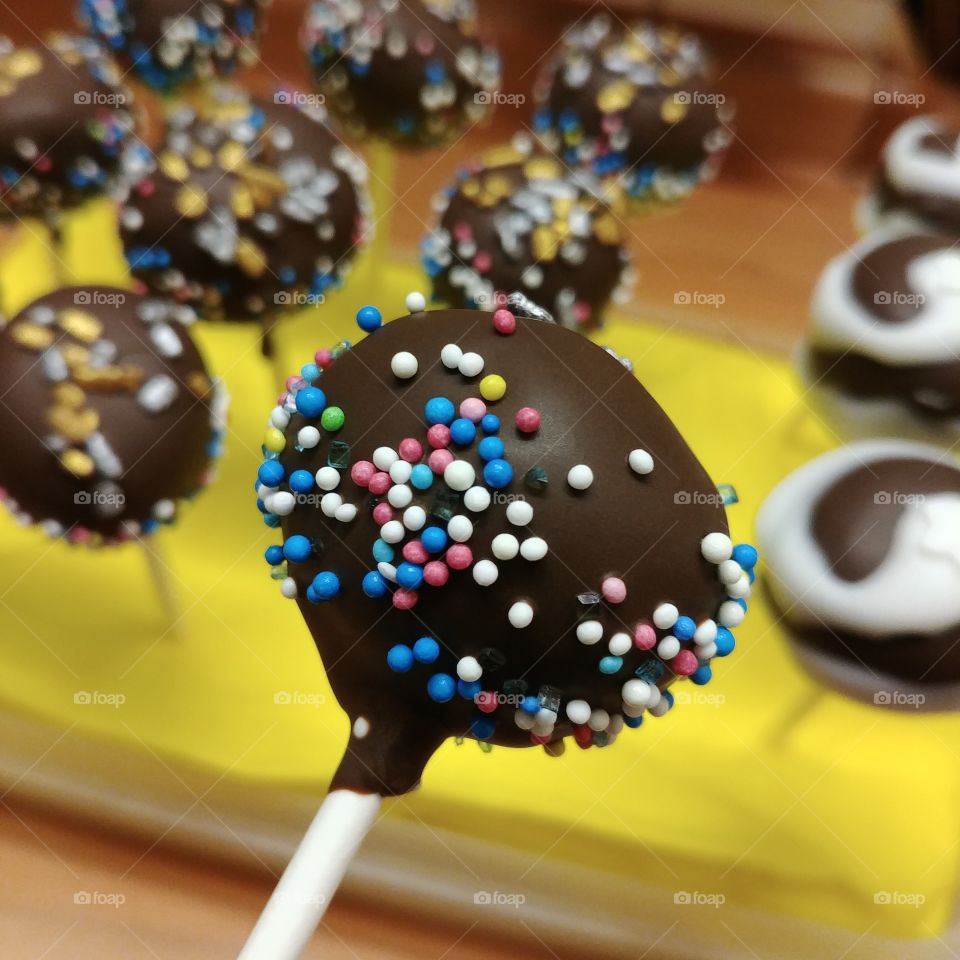 cake pop Schokolade Perlen Zuckerperlen sugar Spass fun